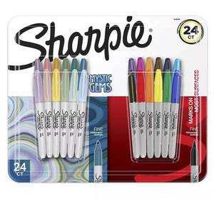 lot 364 image: NEW Sharpie - Permanent Marker, Fine, Assorted Colors , 24 Count