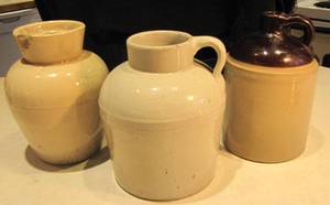 Stoneware Crock lot including a 1-q...