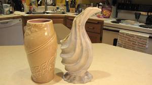 Glazed Red WIng Stoneware textured ...