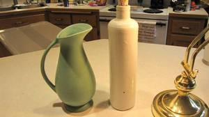 Glazed James B. Beam corked bottle ...