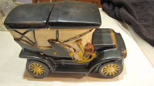 Antique Car shaped McCoy stoneware ...