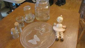 Decorative butterly servinjbg plate...