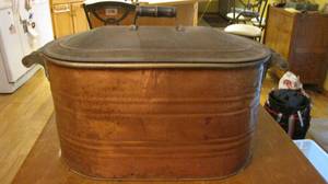 Large Oblong Copper Boiler pot with...