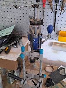 lot 75 image: Dremel 220 Drill Press with Attachments