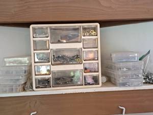lot 79 image: Lot of (9) Assorted Parts Organizers