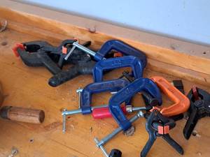 lot 85 image: Lot of (13) Assorted Clamps - Spring, C-Clamp