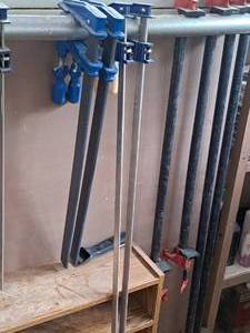 lot 102 image: Lot of (4) Bar Clamps