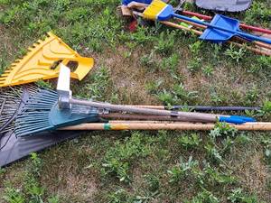 lot 151 image: Lot of (7) Rakes and Scoops