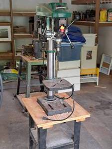 lot 1 image: Menard MasterForce 38 Drill Press with Wixey Digital Readout