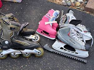 lot 160 image: Lot of  Assorted Roller Blades and Skates