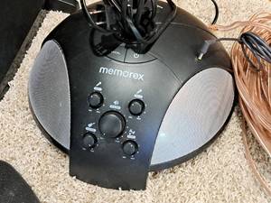 lot 58 image: Memorex SingStand 2 Microphone Player MKS-SS2 with (2) Microphones and Cables