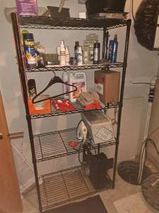 lot 61 image: Wire Shelving Unit 5-shelf