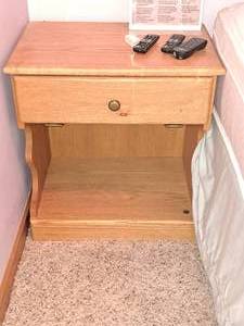 lot 66 image: Wood Night Stand