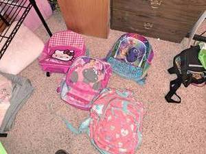 lot 260 image: Lot of (4) Girls Backpacks