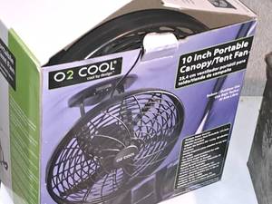 lot 278 image: O2 Cool 10 Portable Canopy Tent Fan