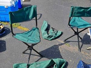 lot 196 image: Folding Travel Chair Combo with Case