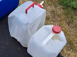lot 201 image: Lot of (2) Camping Water Jugs