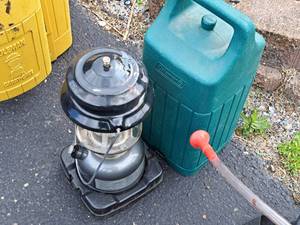 lot 206 image: Coleman Dual-Fuel Camping Lantern with Case