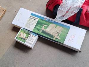 lot 219 image: Lot of (2) Rockler Adirondack Bench Kits
