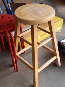 lot 223 image: Wooden Bar Stool