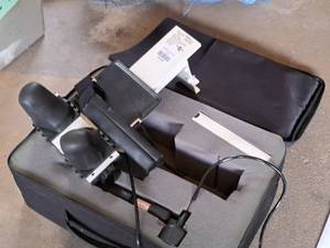lot 229 image: Saunders Cervical Hometrac Deluxe Portable Neck Massager with Carry Case