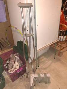 lot 324 image: One Pair of Crutches and a Support Boot