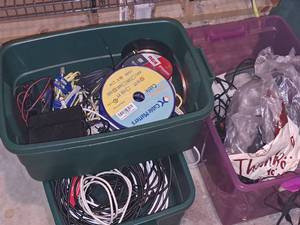 lot 323 image: Lot of  Assorted Cables, Wires, Power Cords