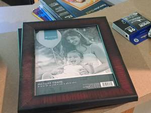 lot 348 image: Lot of (3) Wood Framed Picture Frames 8x10