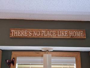 lot 397 image: Theres No Place Like Home theme Sign