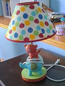 lot 427 image: 15 Elephant and Tiger theme Table Lamp