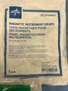 lot 57 image: Lot Of 9 NEW In Package Medline Magnetic Instrument Drapes 10 x 16 DYNJMDS1 - Great For Crafting Projects Too See Description & Pictures For Details
