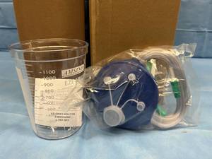 lot 69 image: 1 Case Each Canisters & Lids - NEW Amsino EZE-VAC Disposable Suction Canister System Includes Hose