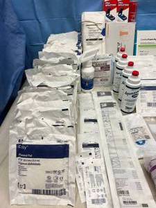 lot 51 image: Lot of NEW Various Medical Items and Supplies (Gauze, Suction Tubing, Transmission Gel, Etc.) See Description & Pictures For Details