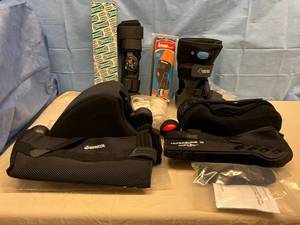 lot 11 image: Lot of NEW Various Limb Support Leg Knee Foot Braces and Slings&nbspSee Description & Pictures For Details