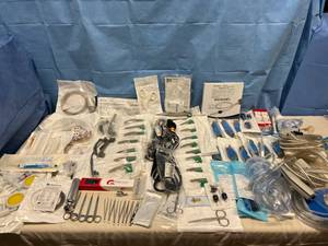 lot 22 image: Lot of Various NEW Medical Items and Supplies (Surgical Tools, Light, Tubing,&nbspStryker InterPulse Handpiece (used),&nbspEtc.) See Description & Pictures For Details