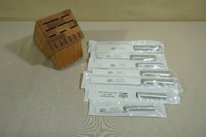 lot 48 image: Rada Cutlery 7-Piece Knife Set with Wood Block