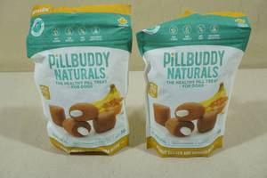 lot 134 image: 2 Pillbuddy Naturals Healthy Pill Treats for Dogs