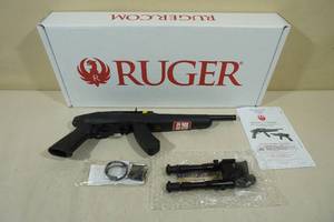 NEW Ruger Charger .22 LR Semi-Auto Pistol with Bipod