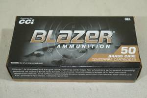 50 CCI Blazer Brass 9mm Luger 124 Gr FMJ Ammo