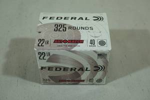 325 Federal Automatch .22 LR 40 Gr Ammo