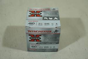25 Winchester Super-X 410 Gauge 2-12 6 Shot Shotshells