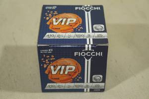 25 Fiocchi VIP .410 Gauge 2-12 9 Shot ShotShells