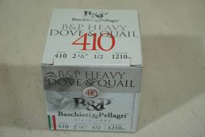 25 B&P Heavy Dove and Quail .410 Gauge 2-12 8 Shot ShotShells