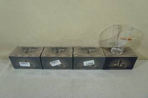 4 LUcky Shot Pint Glasses with Bullet All Faster Than Dialing 911