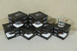 6 Lucky Shot 2oz Shot Glasses with Bullet
