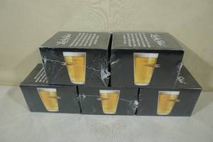 5 Lucky Shot Pint Glasses with Bullet