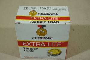 25 Federal Extra-Lite 12 Ga 2-34 7-12 Shot Shotshells