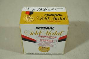 25 Federal Gold Medal 12 Ga 2-34 6 Shot Shotshells
