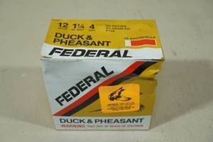 25 Federal Duck & Pheasant 12 Ga 2-34 4 Shot Shotshells