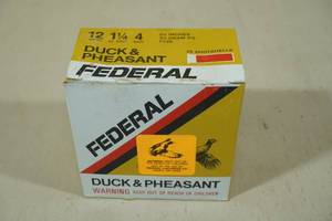 25 Federal Duck & Pheasant 12 Ga 2-34 4 Shot Shotshells